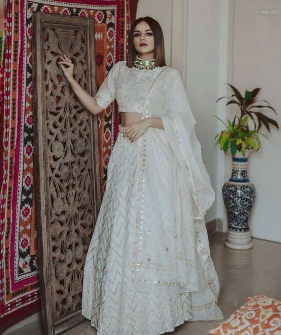 White Color Lehenga | Weddings Junction | Best Wedding Planner